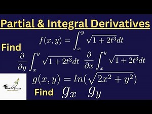How to Find Partial Derivatives & Derivatives of Integrals | Multivariable Calculus Explained