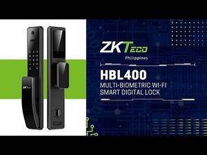HBL400 Multi-Biometric Wi-Fi Smart Digital Lock || ZKTeco Philippines
