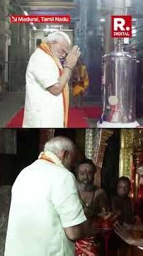 PM Modi Offers Prayers at Thiruparankundram Murugan Temple in Madurai
