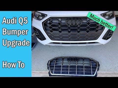 Upgrading the Audi Q5 Basic Grill to the Black Optics Grill found on S-Line/SQ5 Trim
