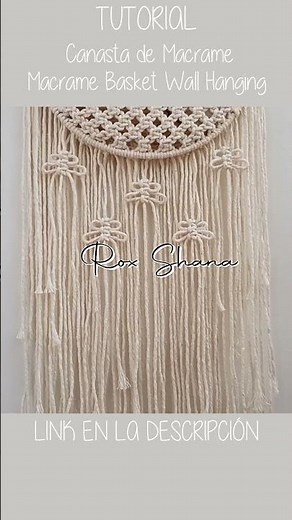 👆 TUTORIAL DIY CANASTA en MACRAME | DIY Macrame Basket Wall Hanging