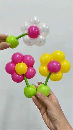 10K views · 57 reactions | Balloon Flower Making Tutorial for Beginners | Kids Planet | Facebook