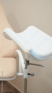 empty gynecological office with a chair before receiving a girl patient, examination of the female genital organs for pathology, health check
