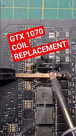This GTX 1070 Coil Swap Saved My GPU #gtx1070 #diy #boardrepair