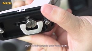 NiSi - NM-180S Macro Focusing Rail, Precision Focus Slider for Macro Photography , Universal Tripod Mounting, 360-Degree Rotating Clamp with Quick-Release Plate, Detachable Feet, Arca-Swiss Compatible