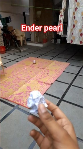 throwing ender pearl in real life #memes #minecraft #roblox