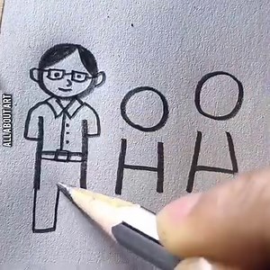 32M views · 400K reactions | How to draw cute family  | All About Art | Facebook