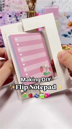 DIY Flip-Notepad Tutorial with Free Template