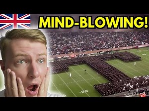 British Guys FIRST TIME Reaction To Fightin' Texas Aggie Band Halftime Drill