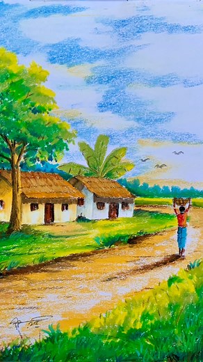 34K views · 444 reactions | সফট প্যাস্টেল ল্যান্ডস্কেপ পেইন্টিং #landscape #painting #fblifestyle | Rajib Easy Drawing Maker | Facebook