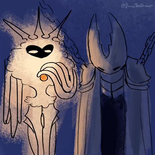 average radiance and pure vessel interaction after 67 years in the black egg#hollowknight #hollowknightsilksong #silksong #animation #hollowknightart