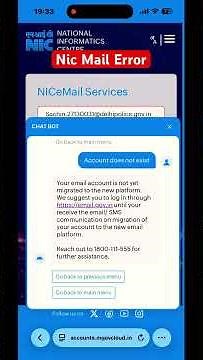 Nic Mail Error| Solution Of Gov Mail Error Account Doesn’t Exist #nicmail #govmail #emailgov
