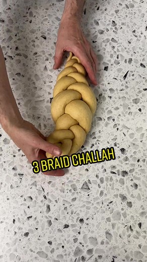 How to Braid a 3 Braid Challah Easily