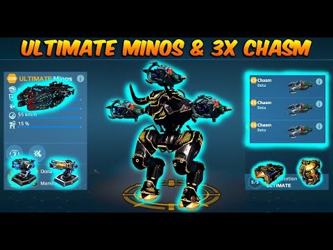 War Robots : Ultimate Minos & New Titan Weapon Chasm gameplay #warrobots