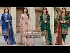 Top 20 kameez Shalwar designs with Modern Dupatta Styles 2025 ¦ Easy Tutorial Design Ideas
