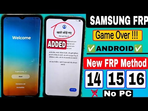 ✅Remove frp google account on Samsung Mobile || Latest Security Android 14/15/16👉Without PC & Tool