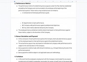 Employee Bonus Plan Agreement Template, Staff Incentive Scheme, Staff Reward Program, Performance Bonus Scheme, Employee Incentive Plan - Etsy