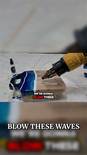 Epoxy Resin Waves: Heat Gun