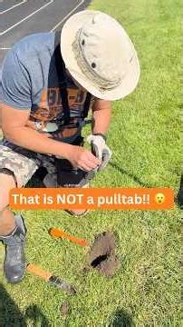 That is not a pulltab! 😮 #metaldetecting #treasurehunting #minelabmanticore