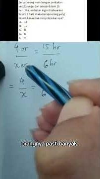 Trik hitung cepat soal TIU Perbandingan berbalik nilai