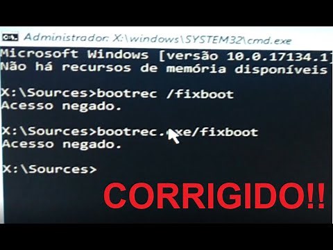ACESSO NEGADO BOOTREC /FIXBOOT (CORRIGIDO)