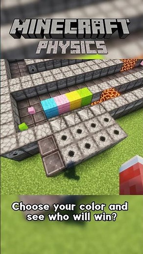 minecraft marble race #5 #minecraft #physics #bigbattle #marble #gaming #simulation #shorts