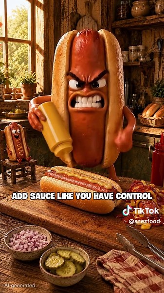 Today we’ll make a hot dog properly for a delicious lunch. Do you like hot dogs? #food