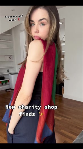 New charity shop finds! 🧣🤓 #secondhand #preloved #charityshop #sustainablefashion #charity #vintage
