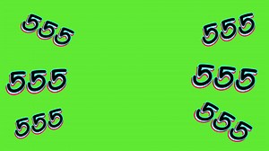 Download Animated Number Five Green Screen Video for free