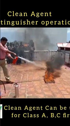 clean Agent fire extinguisher operation