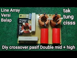 how to make passive line array crossover