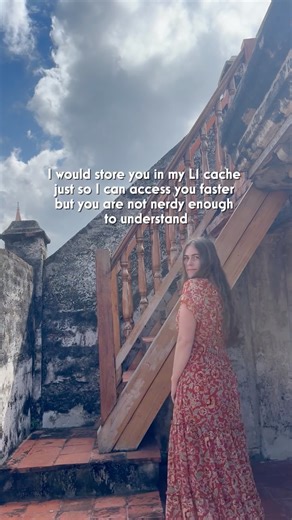 Erin | Designer & Developer on Instagram: "happy valentines day to the nerds and for everyone else: an “L1 cache” is the tiny, ultra-fast memory inside a computer’s processor that stores the data it needs most often so it can access it instantly. So “I’d store you in my L1 cache” basically means: I want you as close to me as possible so I can get to you faster. 💝💖💝💖💝💖"