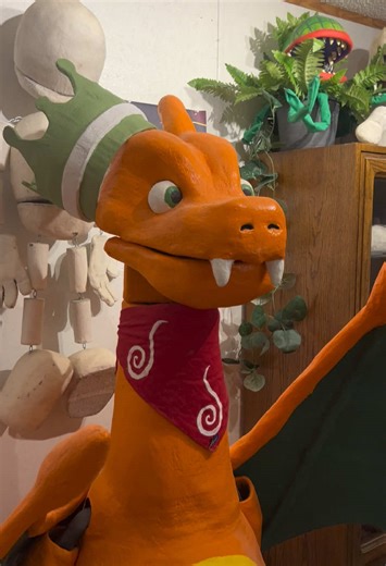 Charizard puppet. #tommyspuppetlab #charizard #pokemon #dragon