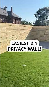 Easiest DIY pricacy wall!! Saved $6000 by building my fence myself!👀 #privacy