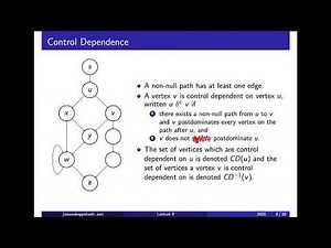 F09 / 3: Postdominance and control dependence (level 4)