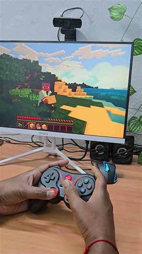 wireless controller se game Play Minecraft PC me Part - 8