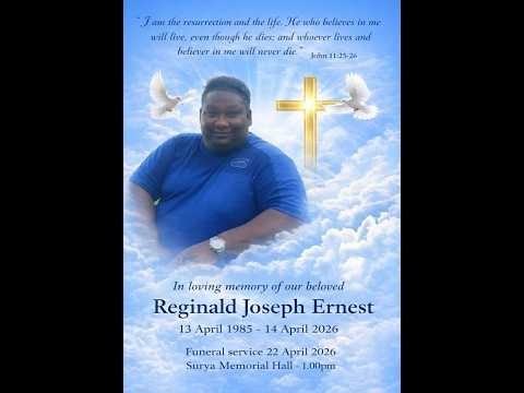 In Loving Memory of our Beloved Reginal Joseph Ernest