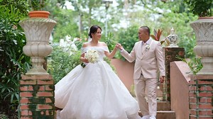 Despite forecasts of a storm on their wedding day, Barbara and Morris were blessed with a beautiful, moody sky that added to the magic of their celebration. Every moment was filled with laughter, love, and a playful energy that made each part of the shoot so uniquely them❤ It was such a lovely sight to witness Barbara and Morris wedding! Congratulations again to the newly-weds and thank you so much for having us! ✨ Church | Santuario De Santa Barbara Holy Family Parish Preparation Venue | Jmacks