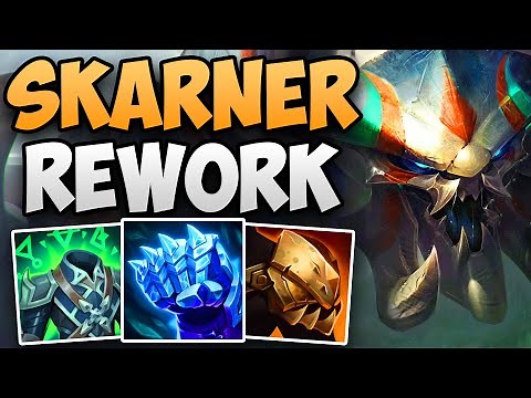 CHALLENGER JUNGLER PLAYS NEW SKARNER REWORK! | CHALLENGER SKARNER JUNGLE GAMEPLAY | Patch 14.7 S14
