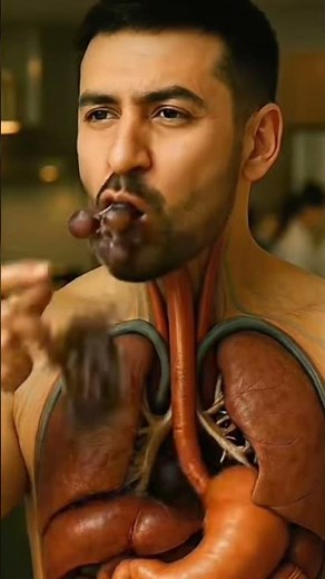 3D human digestive system animation 3d realistic