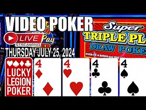 VIDEO POKER Live Streaming (Horizontal) “Blue Boxes” Super Triple Play from Pala Casino