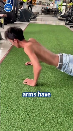 Skinny man's arms tremble through every lift as Chinese gym goer embarks on mission to gain muscle