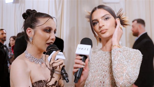 Emily Ratajkowski's Vintage Versace is a "Party in the Back"