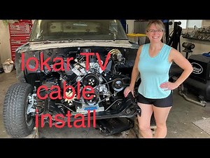 lokar TV cable for AOD installation. 1964 Galaxie build part 15