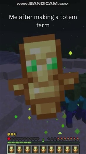 Me after making a totem farm #minecraft