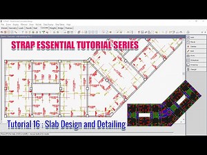 STRAP TUTORIAL - 16 | SLAB DESIGN AND DETAILING