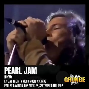 264K views · 11K reactions | PEARL JAM - Jeremy ON THIS DAY, September 9th, 1992. Live at the MTV Video Music Awards, Pauley Pavilion, Los Angeles, California | The YEAR Grunge BROKE | Facebook