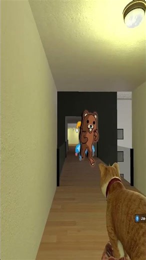 Bear Nextbot And Clown Chasing My Poor Cat Down The Hallway 😱🐻