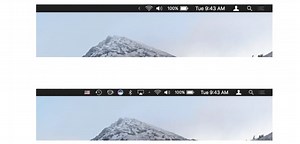 How to hide the icons on the top menu bar on our Mac