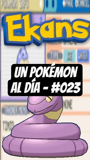 023 - Ekans 🐍🟣 la serpiente más basica que vas a encontrar #pokemon #nintendo #pokedex #ekans